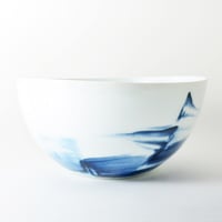 Image 1 of blue and white porcelain bowl