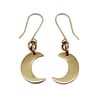 "Little" Moon 9K Gold Eerrings