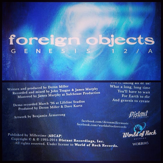Image of Foreign Objects "Genesis 12/A" Limited Edition 7" Vinyl (two colors!)