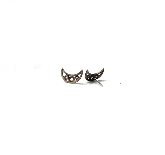 Image of Crescent Post Earrings