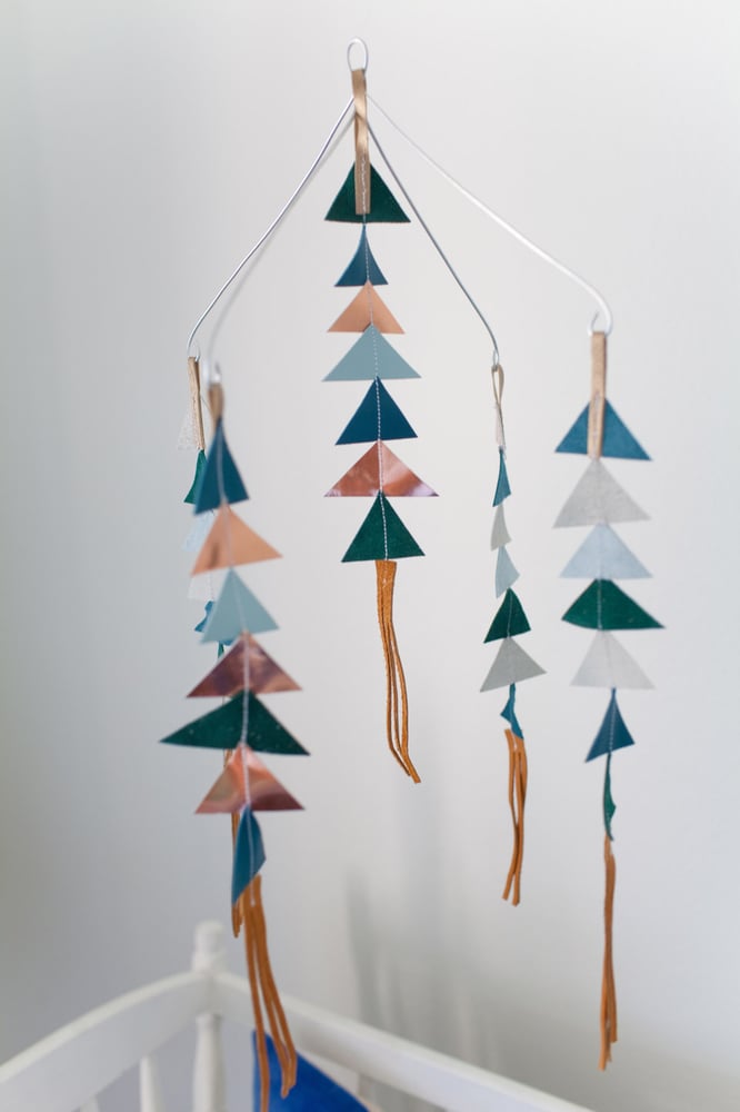 Image of The Leather Triangle Mobile in Gunner **NEW COLORS! 