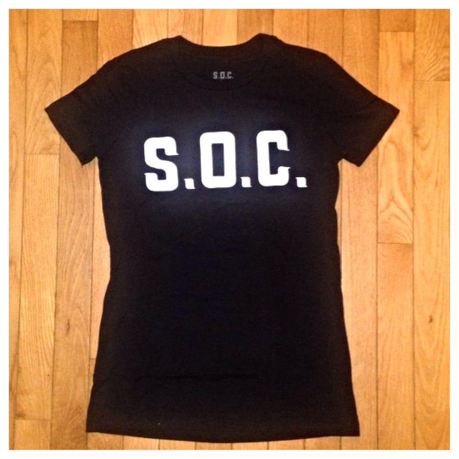 Image of Women's black S.O.C. Loudlife tee