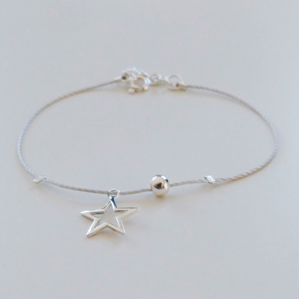 Image of Bracelets en argent "étoile filante"