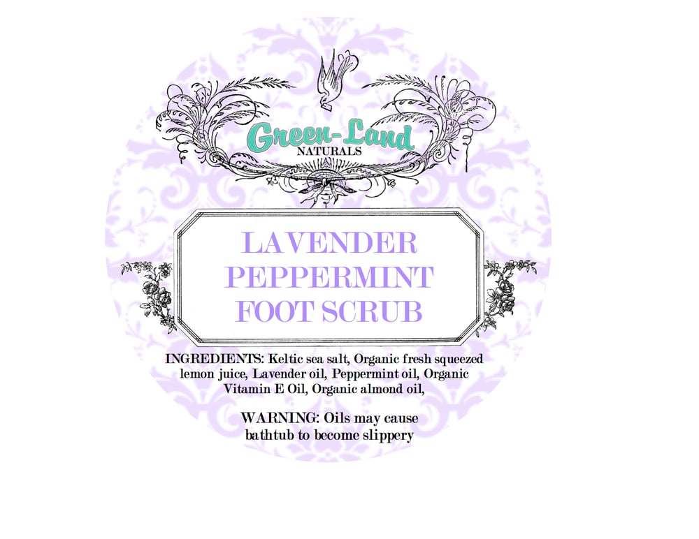 Image of Lavender peppermint foot scrub