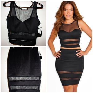Image of Mesh Two Piece Set