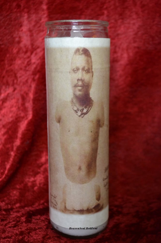 Image of The Human Caterpillar Sideshow Saint Candle