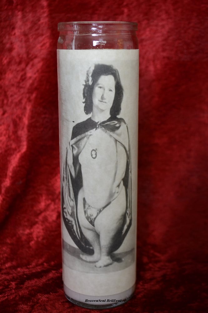 Image of The Penguin Girl Sideshow Saint Candle