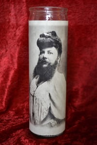 Image of The Bearded Lady Sideshow Saint Candle