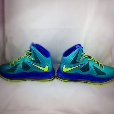 Image of Lebron X "Sprite" Size 5y