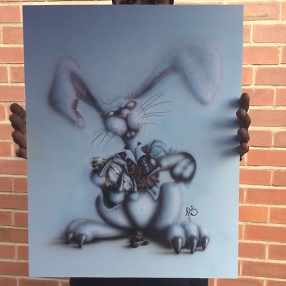 Image of Mad Hatter 60 x 40 canvas