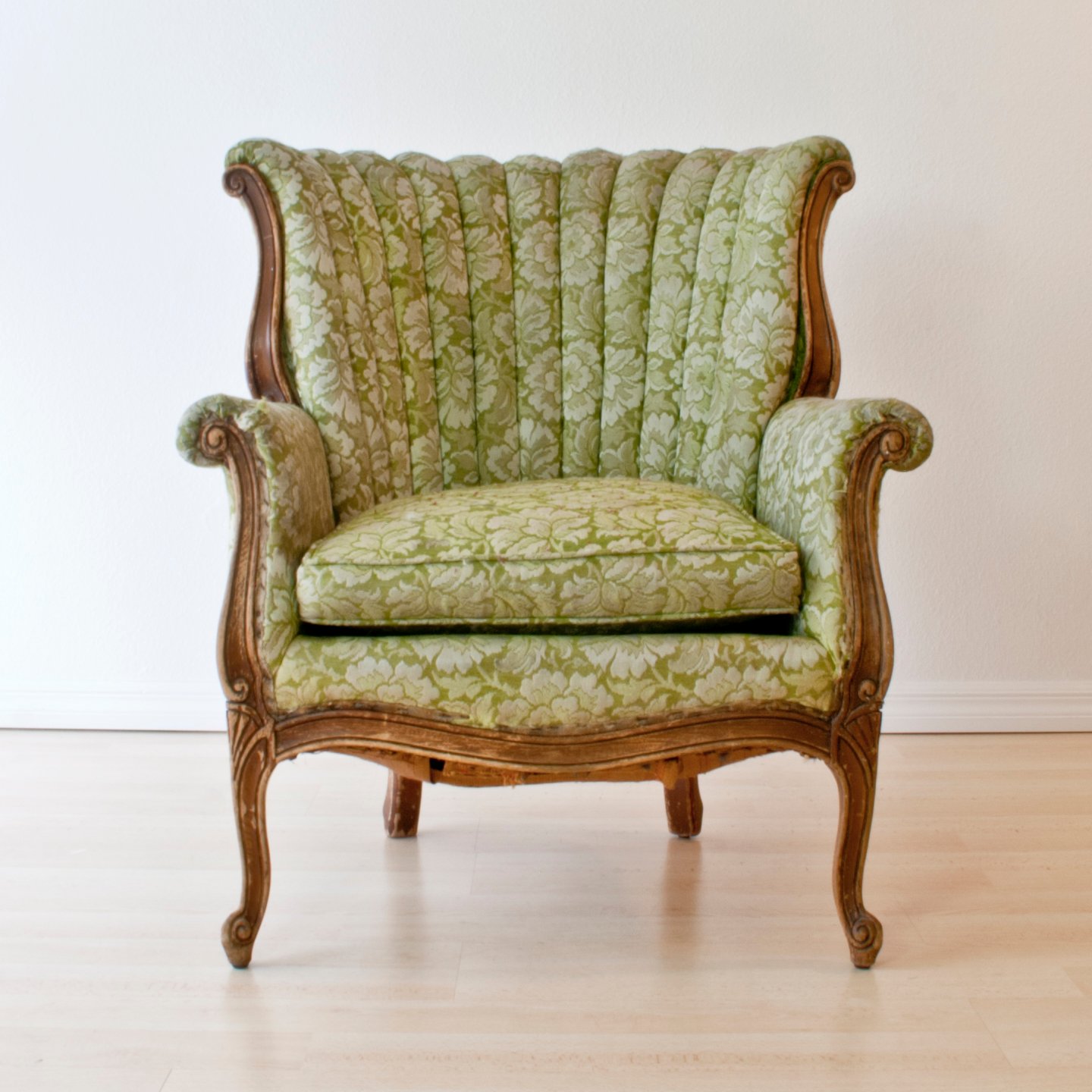 Antique channel back chair hot sale