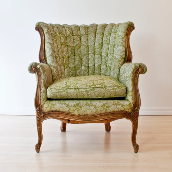 Image of Antique Channel Back Chair