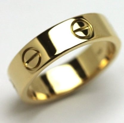 Image of Gold love ring