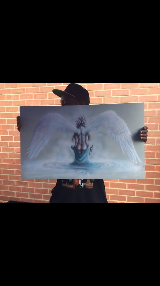 Image of Baptized Angel 60 x 30 canvas