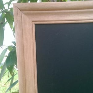 Big Chalkboard with Corrugated Frame