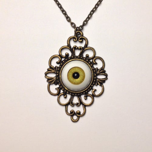 Image of Ornate Eyeball Necklace