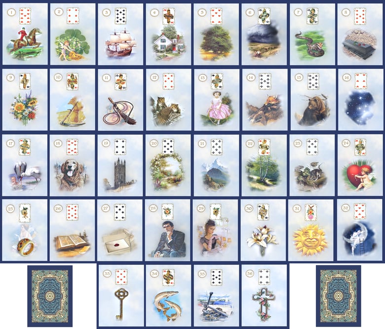 Image of Alone's Vision Lenormand (Borderless Version)