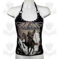 Image 1 of Hellbutcher "Death's Rider” Halter Top (SIZE S)