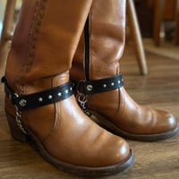 Image 1 of 7 STARS BOOT STRAPS-BLACK