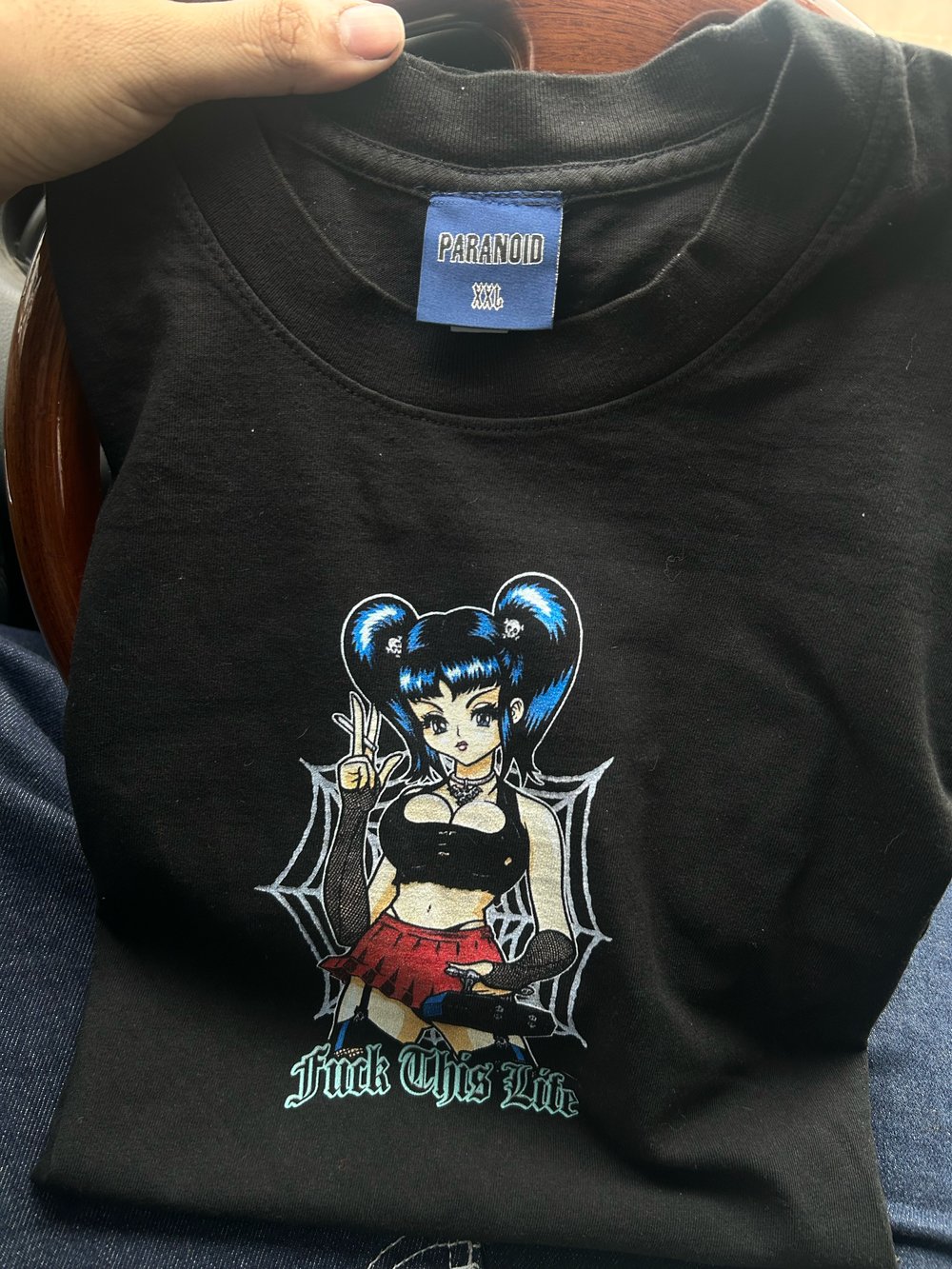 School Girl Raven Tee (BLACK)