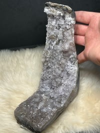 Image 1 of Druzy Quartz With Polished Agate Edges #2149