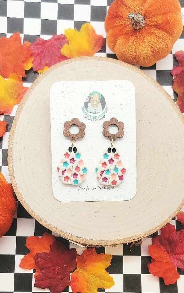 Image of Groovy Ghost Dangles