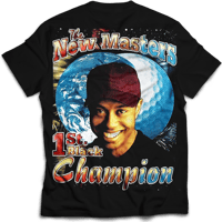 Image 2 of Woven Drip Vintage Tiger Woods Golf Masters Front & Back Rap Tee 