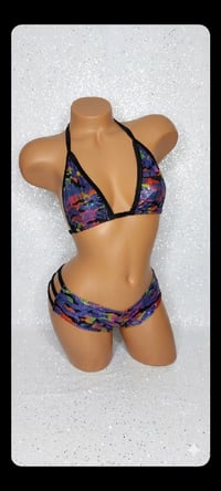 Image 1 of Strappy Sides Shorts Set 2 Prints