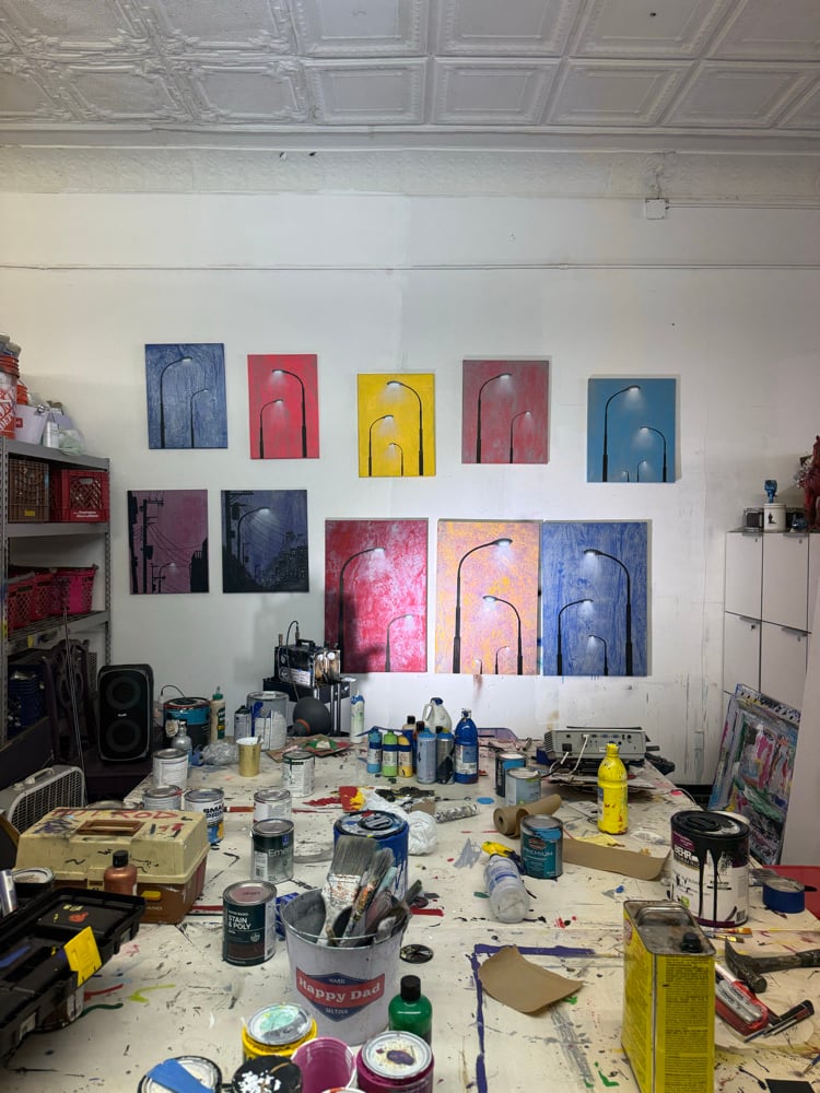 City lights. In time. 