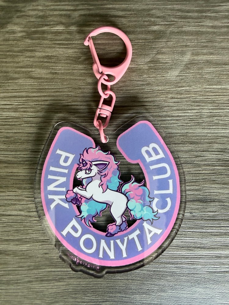 Image of Pink Ponyta Club Sticker / Acrylic Charm