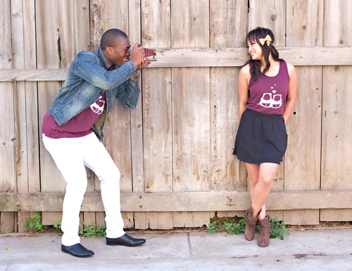 Image of "Panda Bums" Tank Top (Tri-Cranberry)