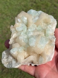 Image 5 of Green Apophyllite & Stilbite Specimen | India #3079
