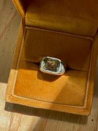 Image 1 of green spinel signet 