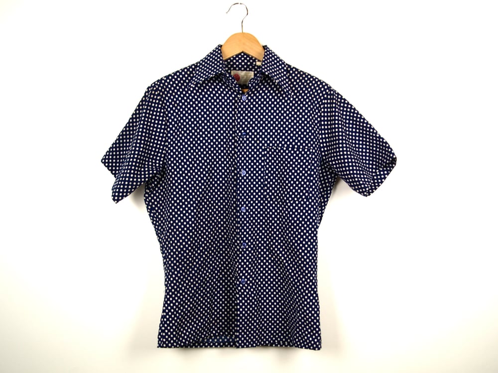 Image of Polka Dot Short-Sleeve