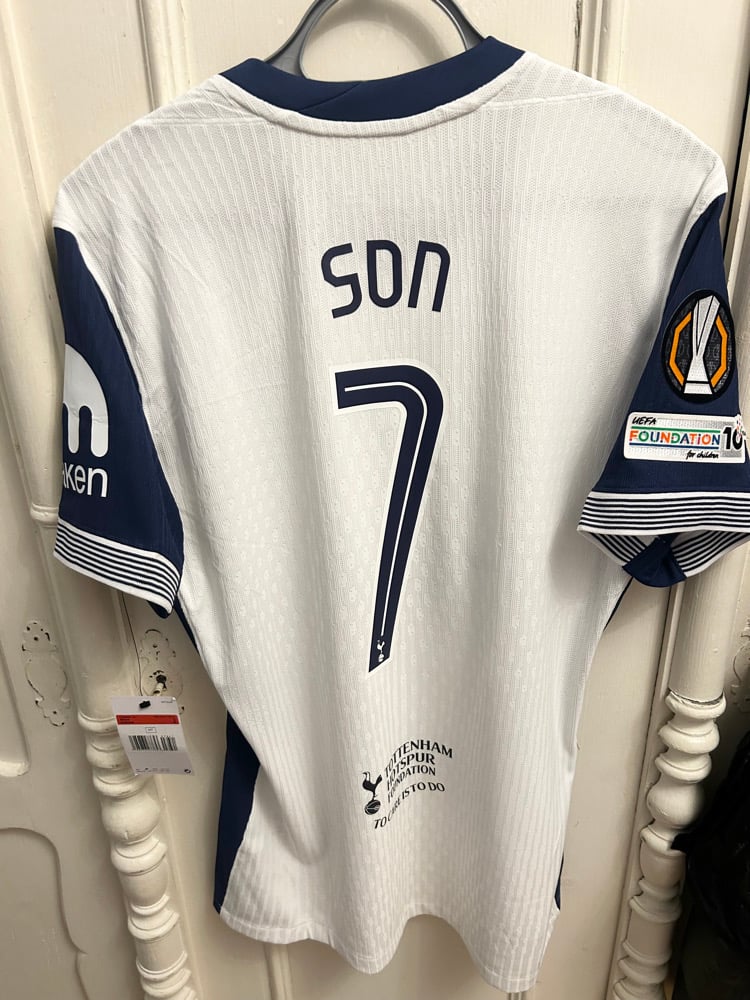 Image of PRE ORDER: Tottenham Hotspur “SON 7” Vaporknit 2024/25 Home Europa Final Shirt,  L