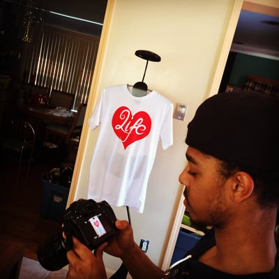 Image of White/Red iLLGear Promo Tee