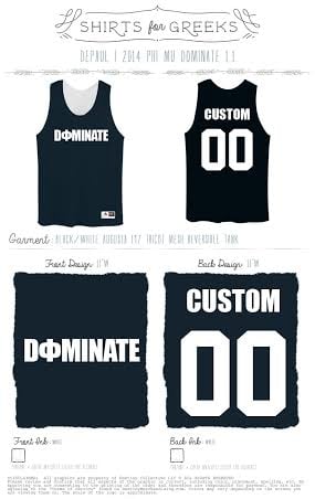 Image of Phi Mu CUSTOM DOMINATE Jersey 