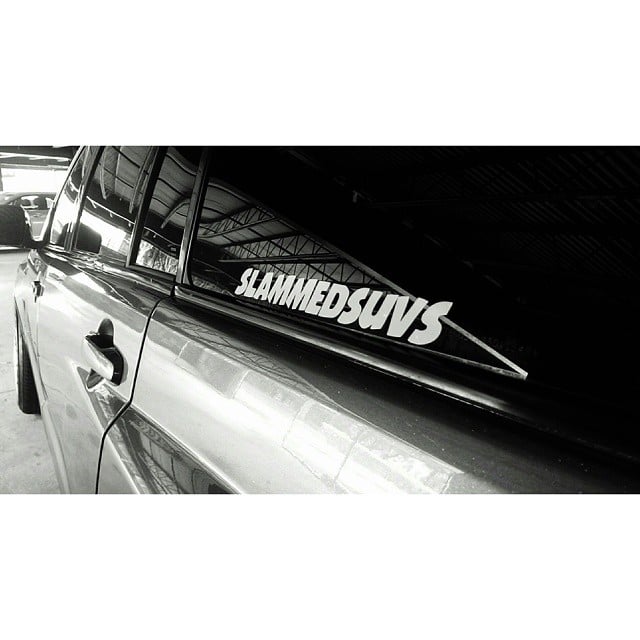 Image of Slammedsuvs sticker- white