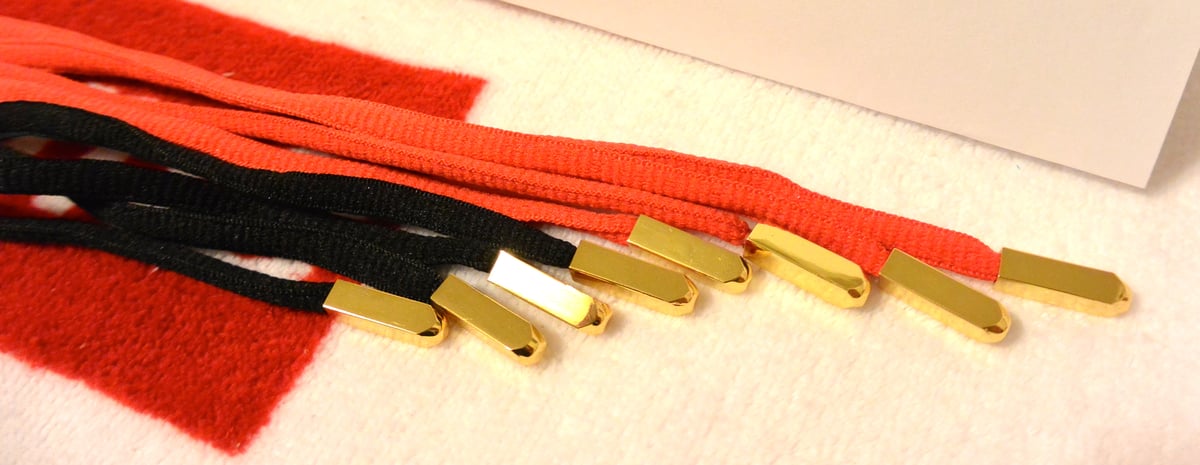 Air Yeezy 2 inspired Gold Aglets With Shoes Laces Unique Kicks