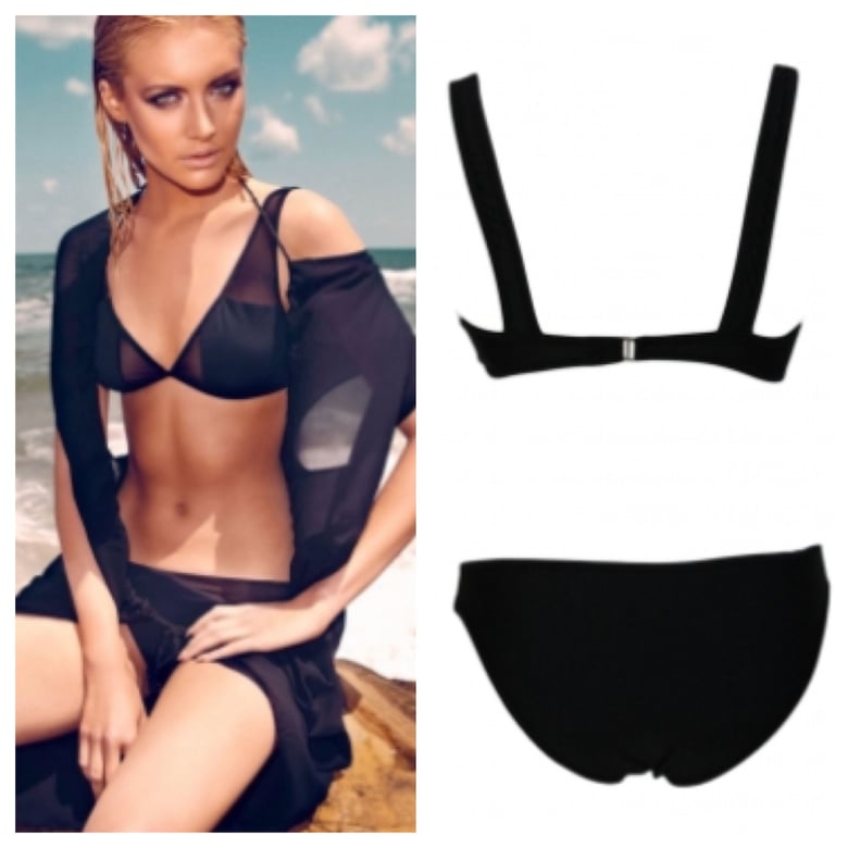 Image of Black with Mesh Bikini