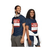Image 1 of Customizable "Hello, My Name Is" Graffiti T-Shirt