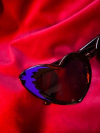 Image 2 of Bat Killer Heart Shaped Sunglasses