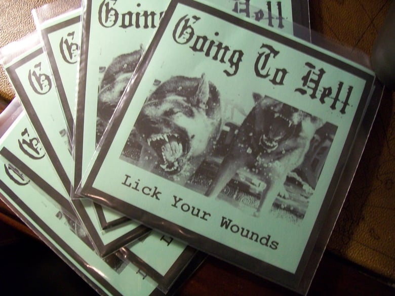 Image of 7" inch Lick Your Wounds on clear/green vinyl