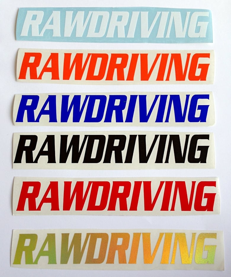 Image of RAWDRIVING 8" VINYL DECAL $13 USD