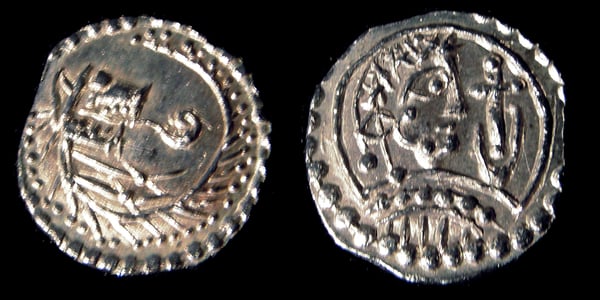 Image of Anglo Saxon 'Coiled Wolf' Coins