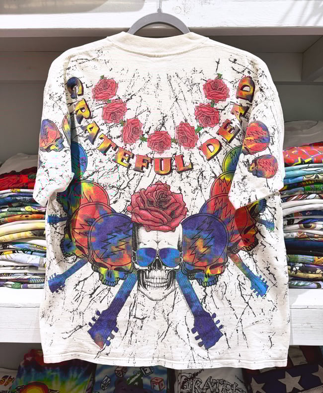 Grateful Dead 1992 SYF All Over Print T-Shirt - Size L
