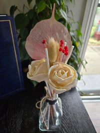 Image 1 of Sweet Rose and Lacy Leaf Floral Reed Diffuser