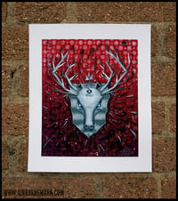 Image 1 of "Origami Deer Trophy" Giclee Print