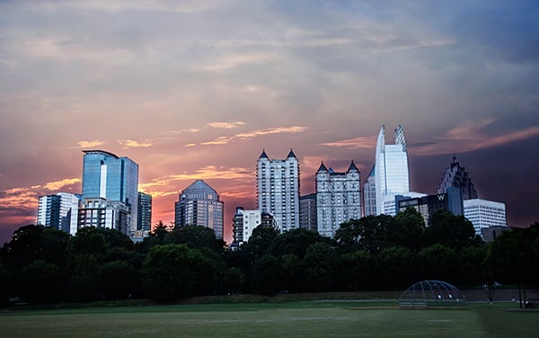 Image of Piedmont Park Atlanta Skyline