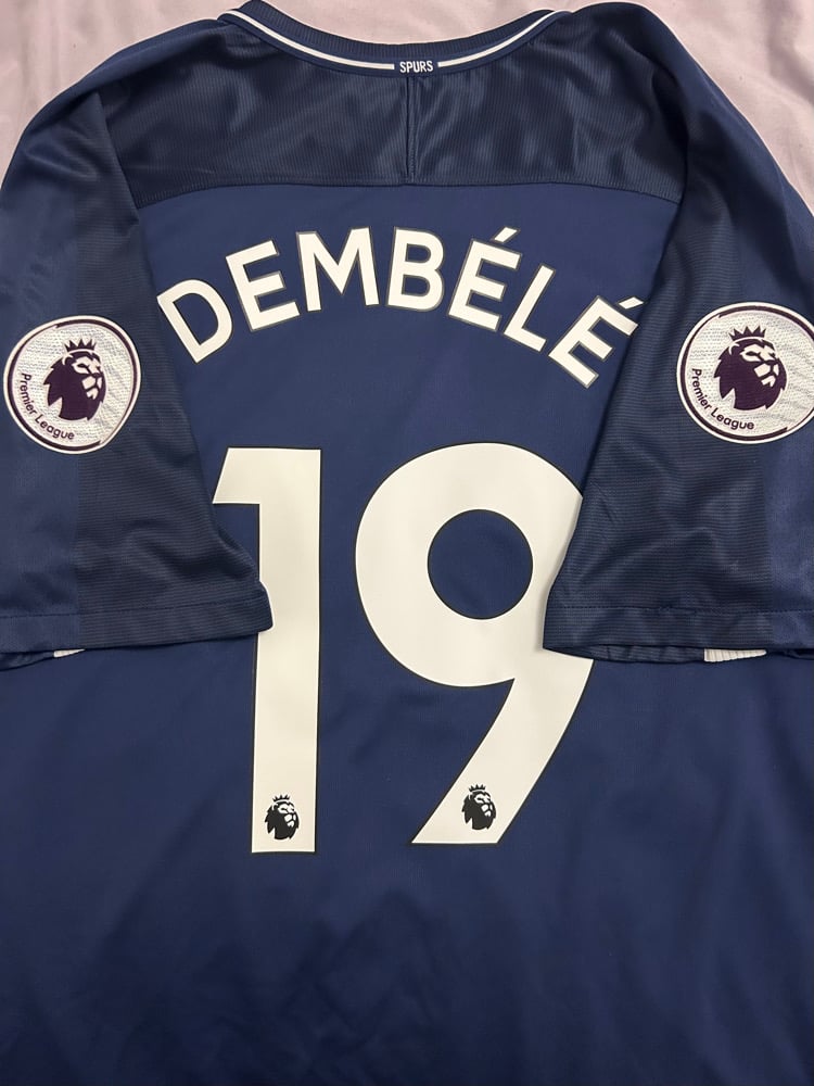 Image of Tottenham Hotspur “DEMBÉLÉ 19” 2017/18 Away Shirt + PL patches (3XL)